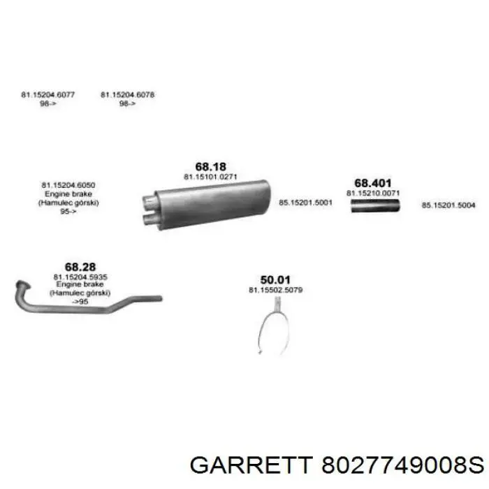Турбонагнетатель Garrett 8027749008S цена, от 1342.15 USD