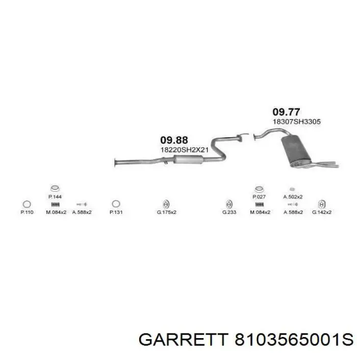 810356-5001S Garrett turbina