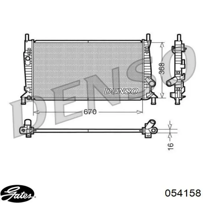 1348417 Ford шланг (патрубок радиатора охлаждения верхний)