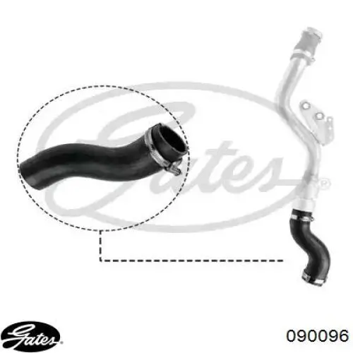 Шланг/патрубок интеркуллера Gates 090096 цена, от 31.03 USD