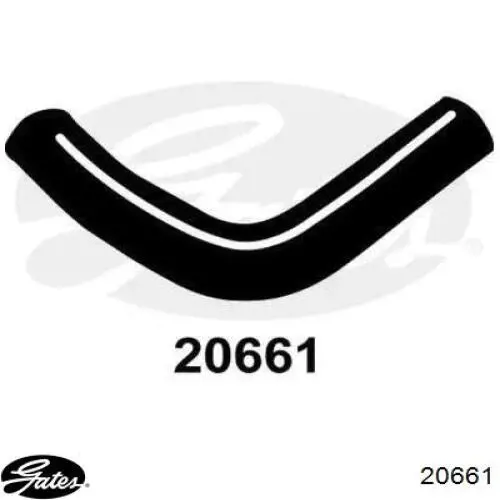 20661 Gates шланг (патрубок радиатора охлаждения верхний)
