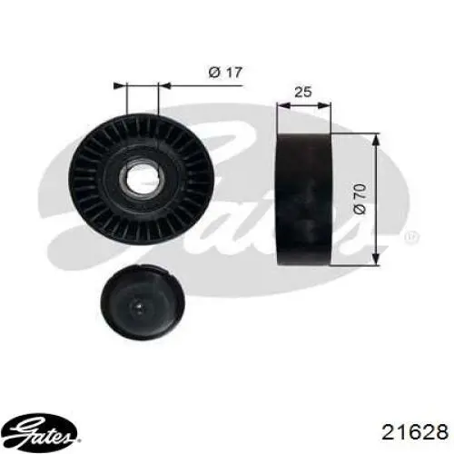 Шланг/патрубок системы охлаждения Gates 21628 цена, от 13.57 USD