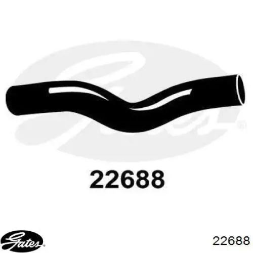 Купить 22688 Gates Патрубок радиатора