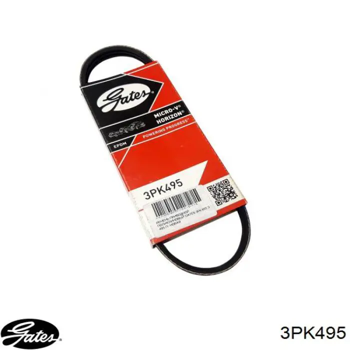 Купить 3PK495 Gates Ремень генератора