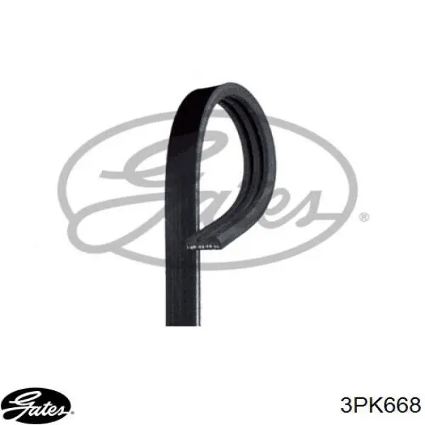 Купить 3PK668 Gates Ремень генератора