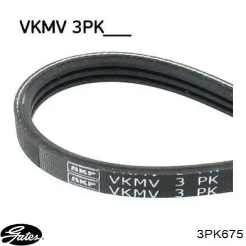 Купить 3PK675 Gates Ремень генератора