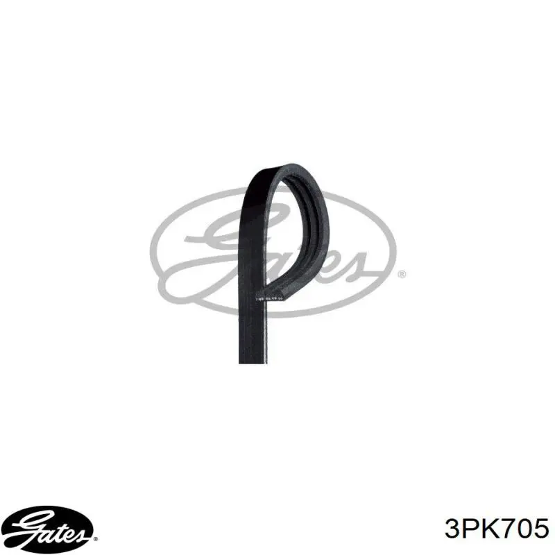 Купить 3PK705 Gates Ремень генератора