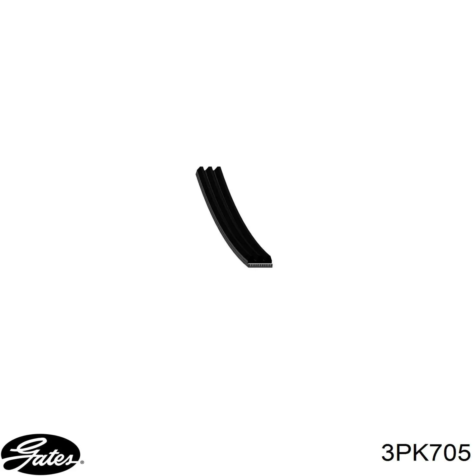 Ремень генератора 3PK705 Gates