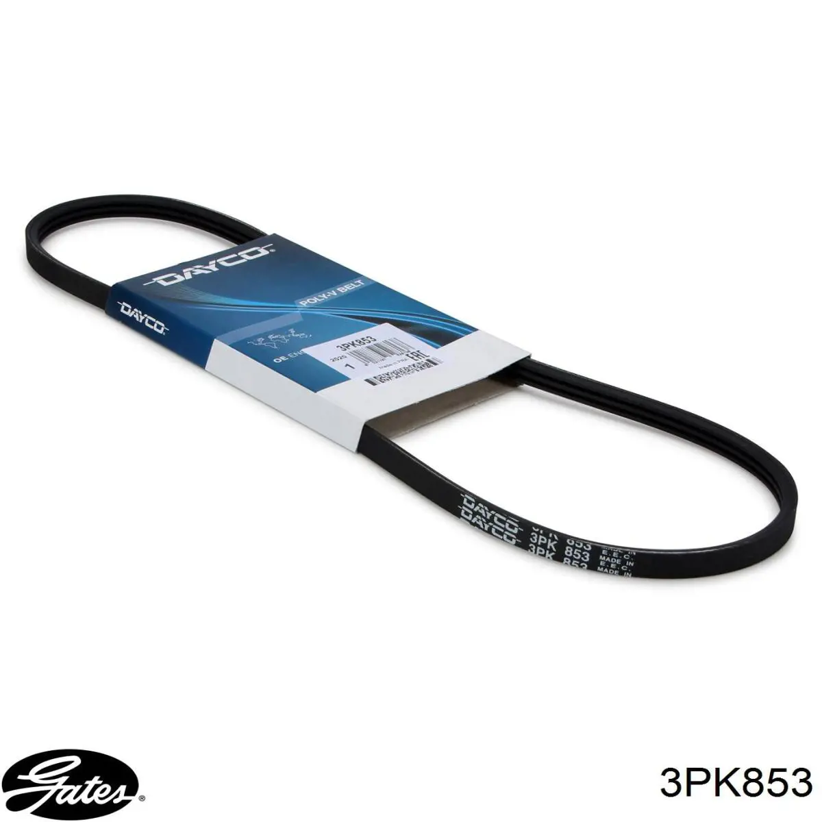 Ремень генератора 3PK853 Gates