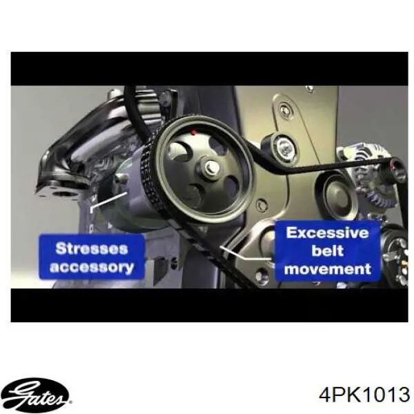 4PK1013 Gates correia dos conjuntos de transmissão