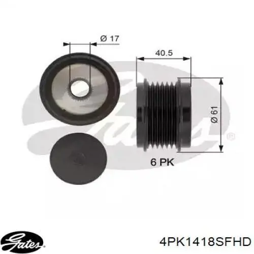 4PK1418HD Dayco Поликлиновый ремень