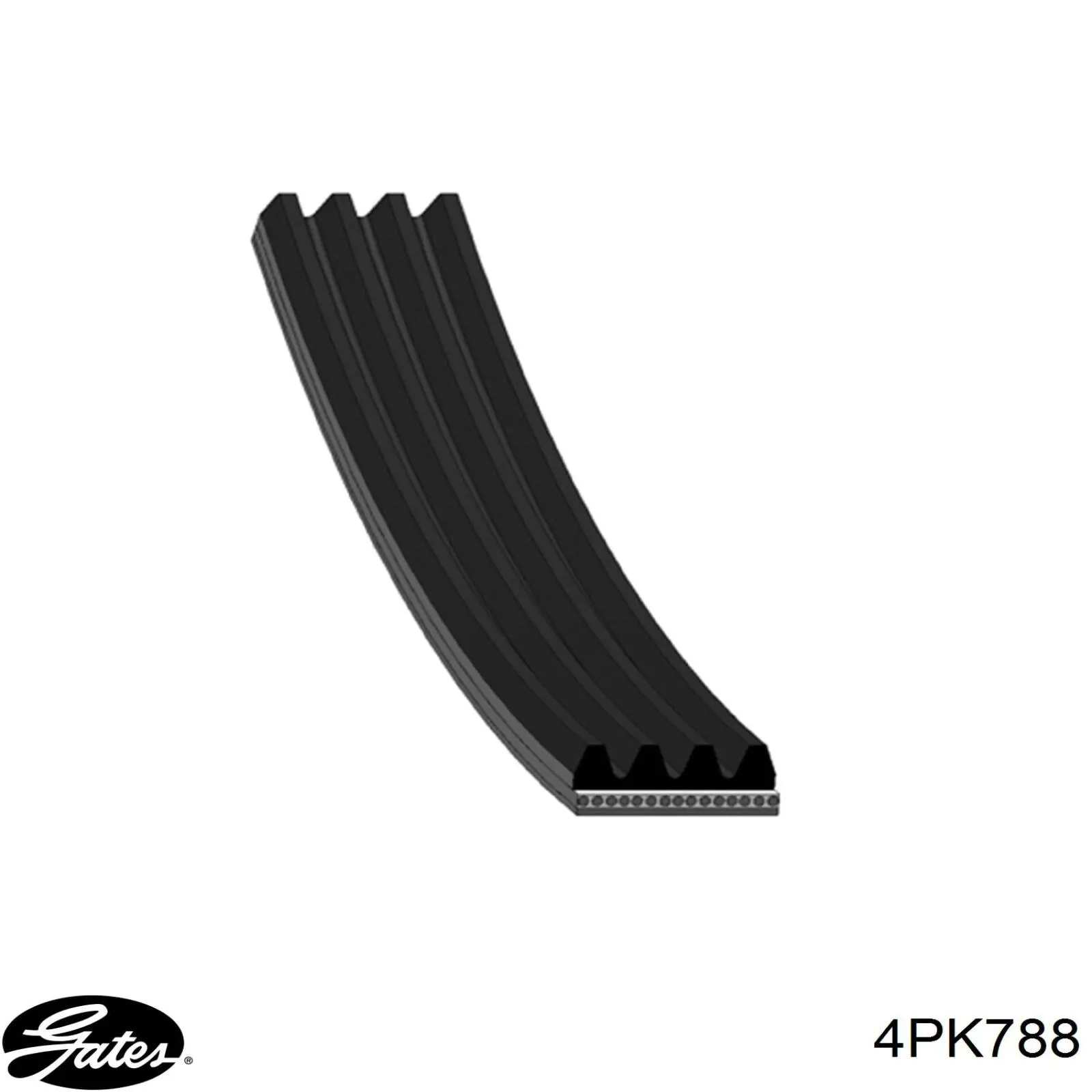 Купить 4PK788 Gates Ремень генератора