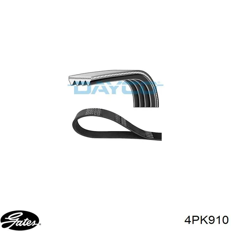 Клиновый ремень Gates 4PK910 цена, от 4.44 USD
