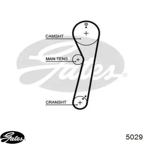Зубчатый ремень Gates 5029 цена, от 4.46 USD