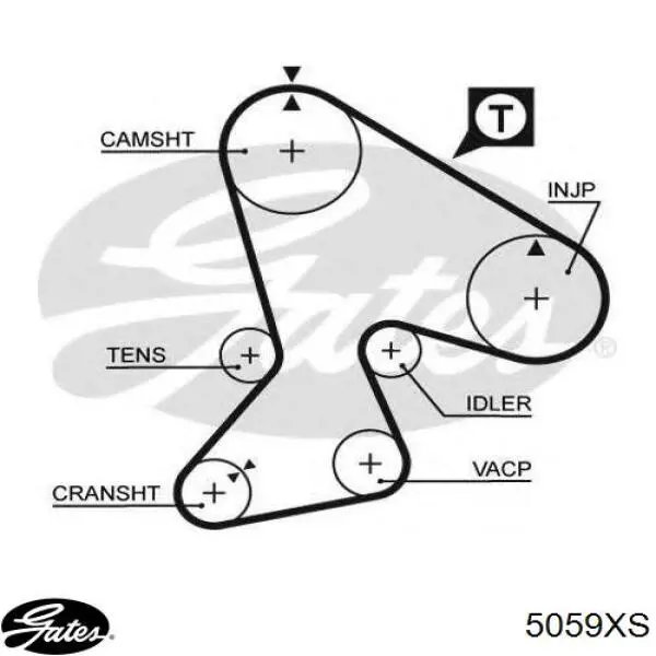 ГРМ ремни Gates 5059XS