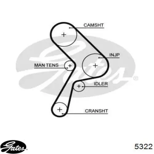 Ремень ГРМ 0007553028 Fiat/Alfa/Lancia