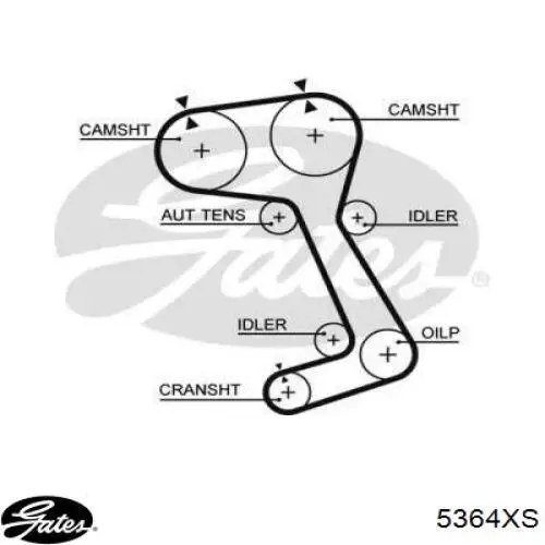 Ремень ГРМ 5364XS Gates