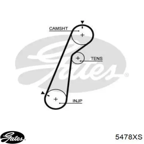 Зубчатый ремень Gates 5478XS цена, от 29.75 USD