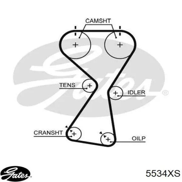 Ремень ГРМ 5534XS Gates
