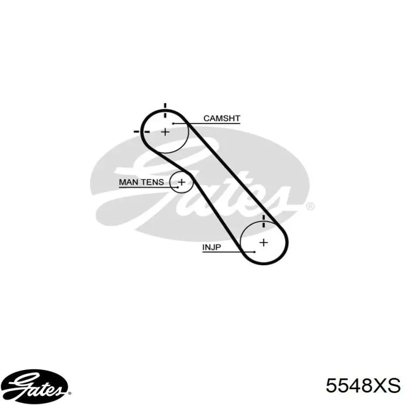 5548XS Gates Ремень двигателя