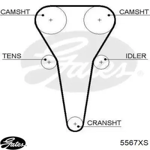 Ремень ГРМ 5567XS Gates
