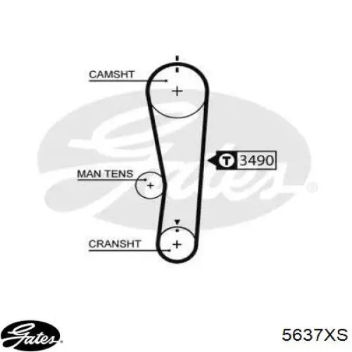 Ремень ГРМ 5637XS Gates