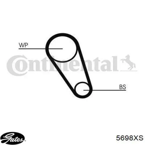 Клиновый ремень Gates 5698XS цена, от 11.42 USD