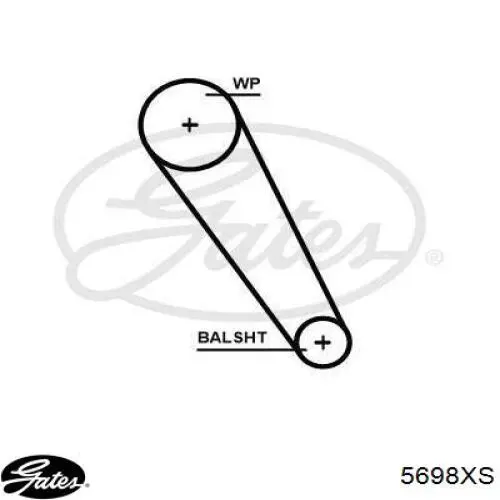 Купить 5698XS Gates Ремень генератора