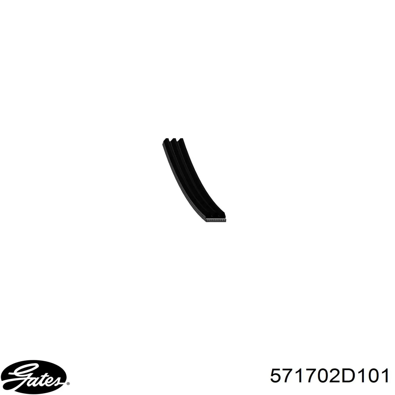 Купить 571702D101 Gates Ремень генератора