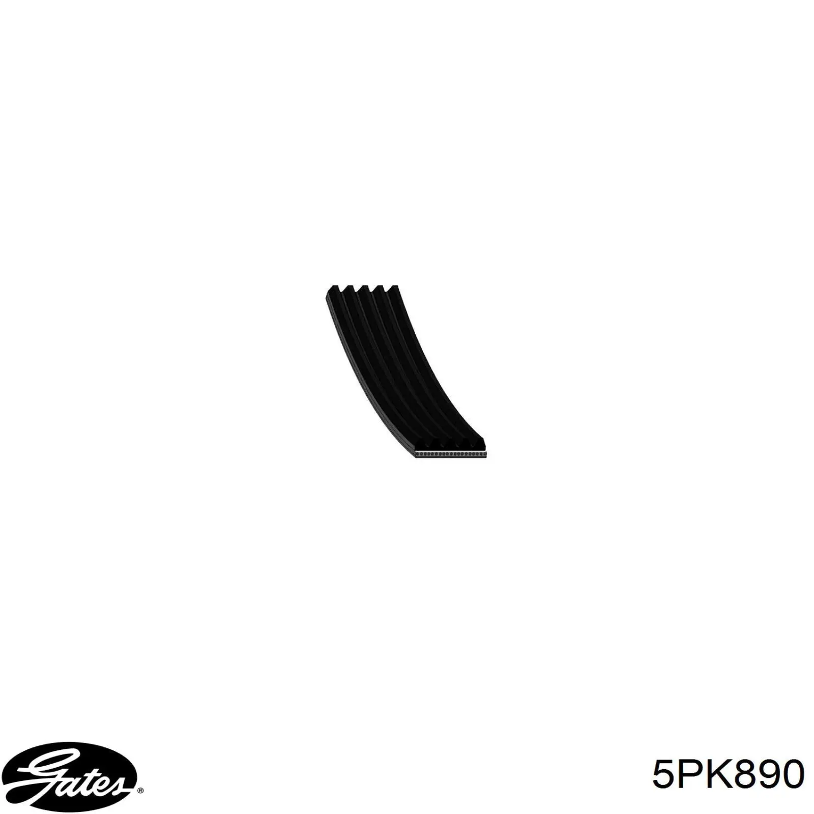 Ремень генератора 5PK890 Gates