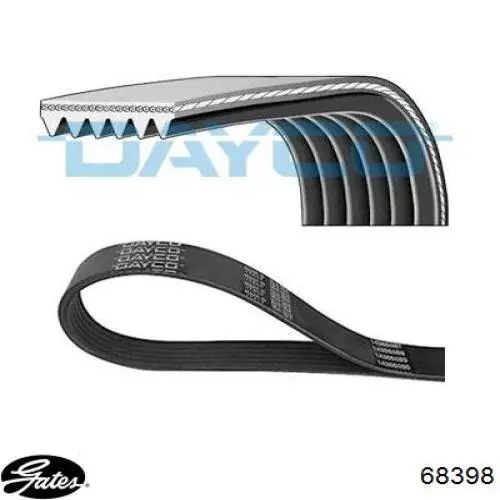 Клиновый ремень Gates 68398 цена, от 12.65 USD