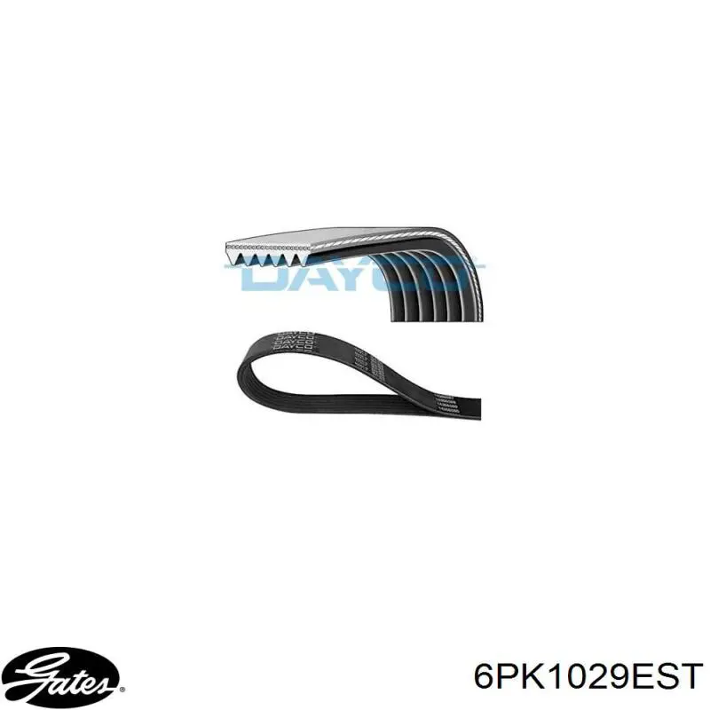 Ремень генератора 6PK1029EST Gates