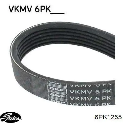 Купить 6PK1255 Gates Ремень генератора