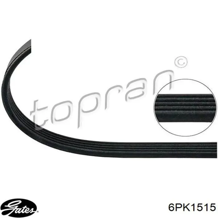 6PK1515 Gates Поликлиновый ремень