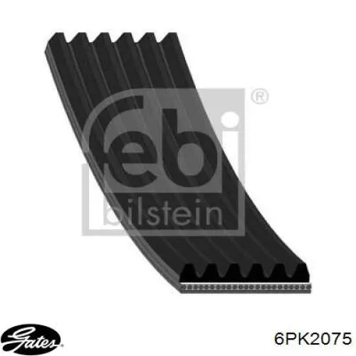 Ремень кондиционера Gates 6PK2075