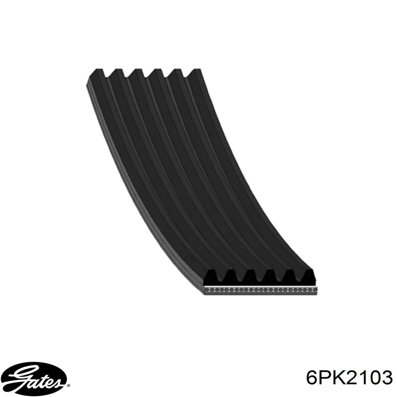 Ремень генератора 6PK2103 Gates