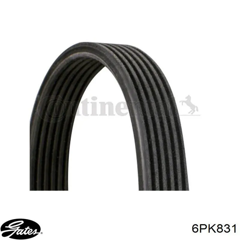 Ремень генератора 6PK831 Gates