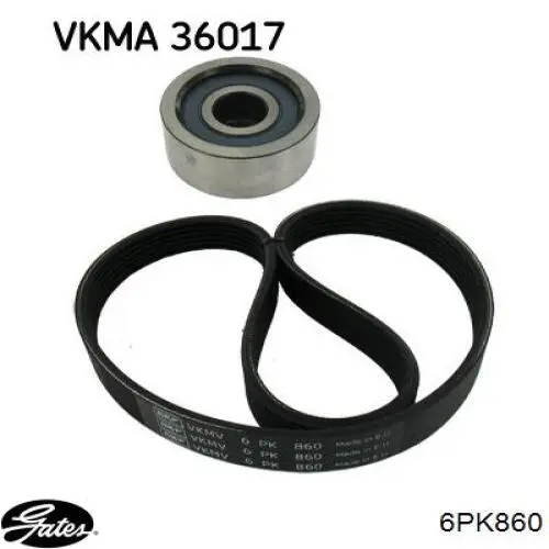 Ремень кондиционера Gates 6PK860
