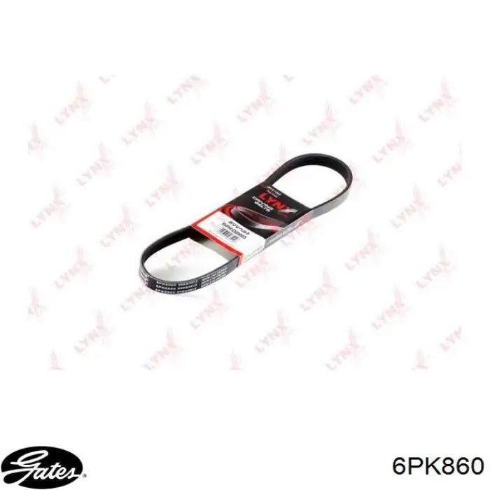 6PK860 Gates Поликлиновый ремень