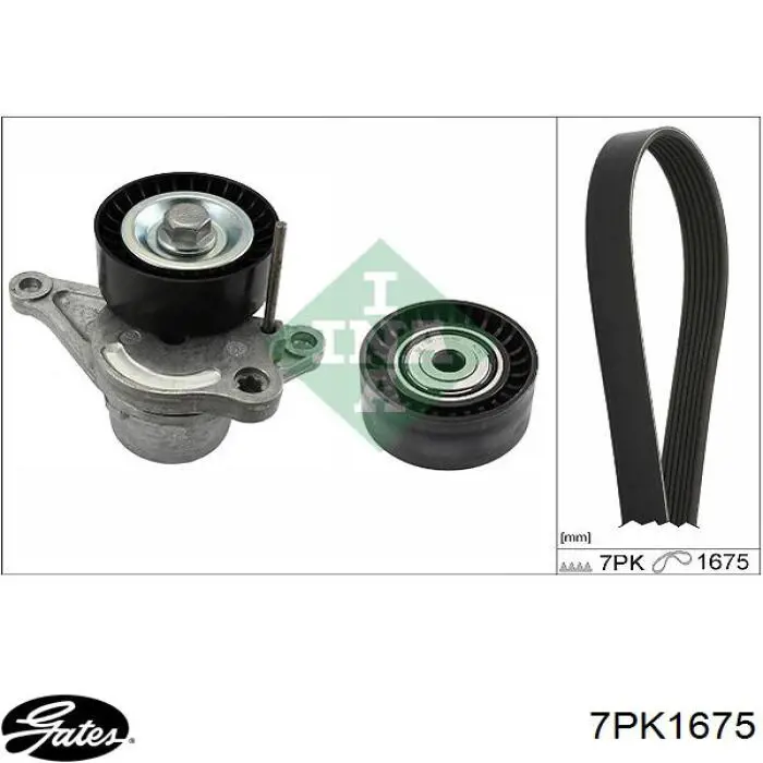 Клиновый ремень BGA 7PK1675 цена, от 10.64 USD