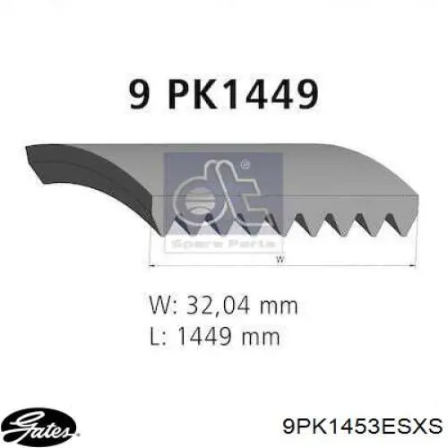 Купить 1884148 DAF Ремень генератора