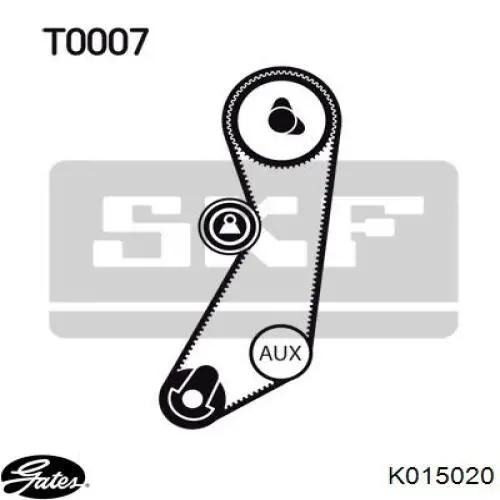 Купить K015020 Gates Комплект ГРМ