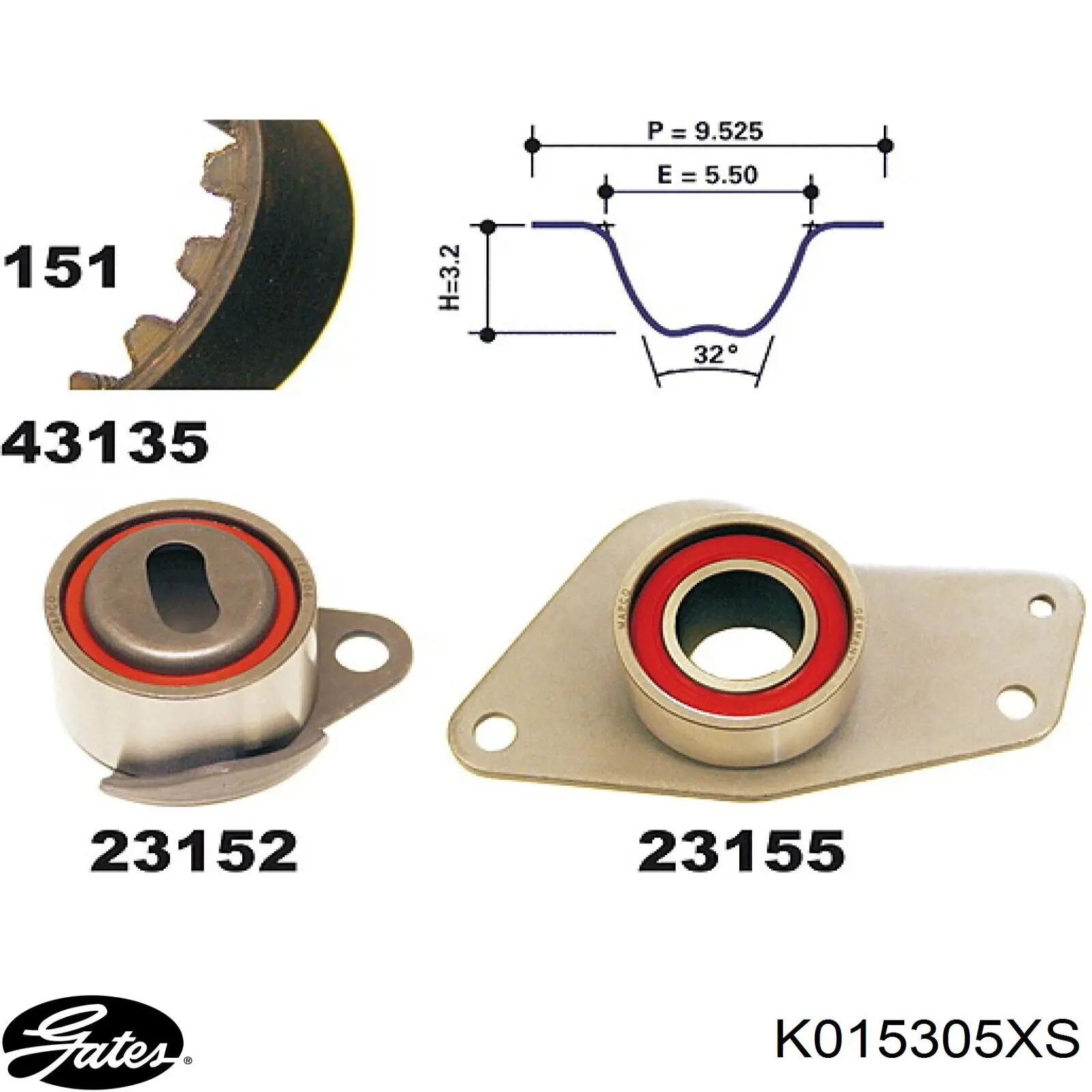 Комплект ГРМ 7701469774 Renault (RVI)