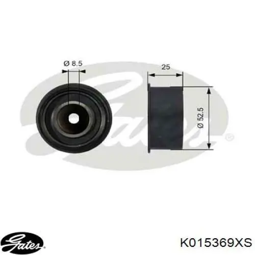 Комплект ГРМ K015369XS Gates