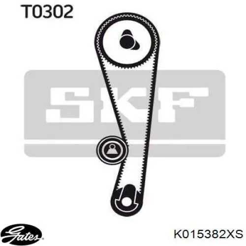 ГРМ ремни, комплект Gates K015382XS цена, от 48.04 USD