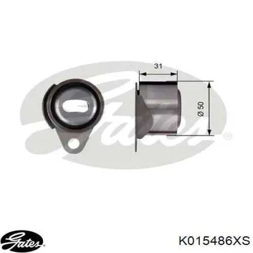 Купить K015486XS Gates Комплект ГРМ