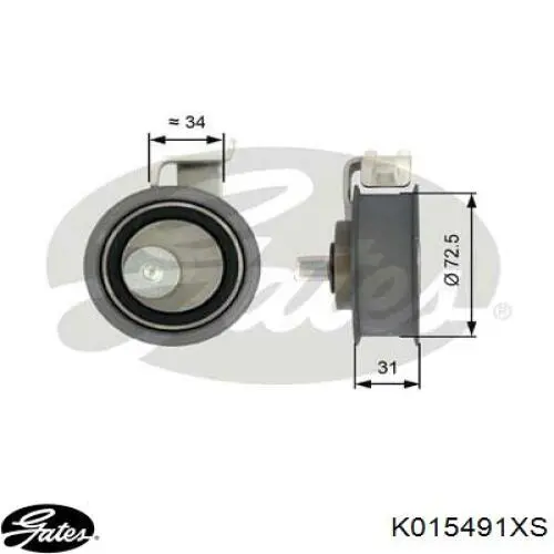Купить K015491XS Gates Комплект ГРМ