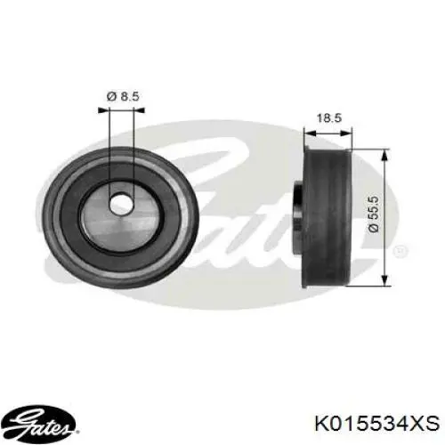 K015534XS Gates correia do mecanismo de distribuição de gás, kit