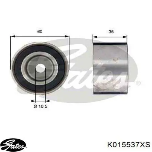 Комплект ГРМ K015537XS Gates