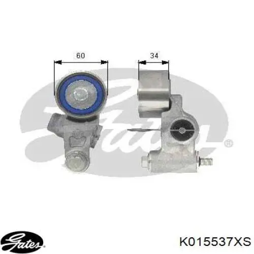 K015537XS Gates Комплект ремня ГРМ